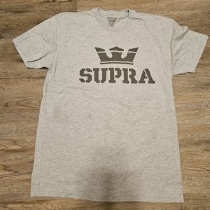 Light heather gray Supra t-shirt M